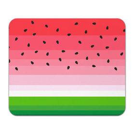 Коврик прямоугольный с принтом Арбузик в Тюмени, натуральный каучук | размер 230 х 185 мм; запечатка лицевой стороны | pattern | trend | арбуз | зеленый | косточки | красный | мода | патерн | паттерн | розовый | текстура | тренд | фрукт | ягода