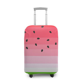 Чехол для чемодана 3D с принтом Арбузик в Тюмени, 86% полиэфир, 14% спандекс | двустороннее нанесение принта, прорези для ручек и колес | pattern | trend | арбуз | зеленый | косточки | красный | мода | патерн | паттерн | розовый | текстура | тренд | фрукт | ягода