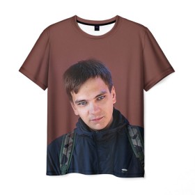Мужская футболка 3D с принтом Рэпер Гнойный в Тюмени, 100% полиэфир | прямой крой, круглый вырез горловины, длина до линии бедер | Тематика изображения на принте: гнойный