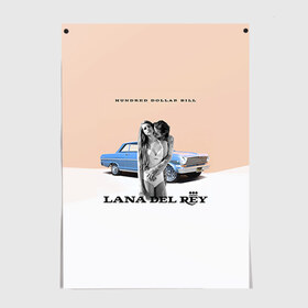 Постер с принтом Lana Del Rey в Тюмени, 100% бумага
 | бумага, плотность 150 мг. Матовая, но за счет высокого коэффициента гладкости имеет небольшой блеск и дает на свету блики, но в отличии от глянцевой бумаги не покрыта лаком | 