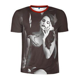 Мужская футболка 3D спортивная с принтом Lana Del Rey в Тюмени, 100% полиэстер с улучшенными характеристиками | приталенный силуэт, круглая горловина, широкие плечи, сужается к линии бедра | lana del rey | лана дель рей