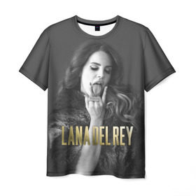 Мужская футболка 3D с принтом Lana Del Rey в Тюмени, 100% полиэфир | прямой крой, круглый вырез горловины, длина до линии бедер | lana del rey | лана дель рей