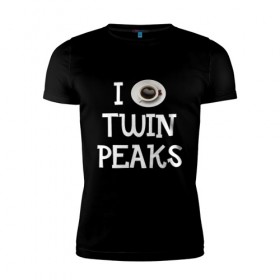 Мужская футболка премиум с принтом Twin Peaks в Тюмени, 92% хлопок, 8% лайкра | приталенный силуэт, круглый вырез ворота, длина до линии бедра, короткий рукав | 