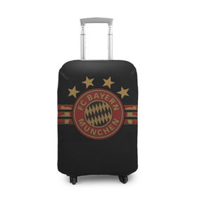 Чехол для чемодана 3D с принтом Бавария Мюнхен в Тюмени, 86% полиэфир, 14% спандекс | двустороннее нанесение принта, прорези для ручек и колес | fc bayern munchen | football | бавария | бавария мюнхен | германия | клуб | спорт | футбол | эмблема