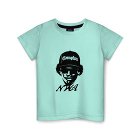 Детская футболка хлопок с принтом NWA в Тюмени, 100% хлопок | круглый вырез горловины, полуприлегающий силуэт, длина до линии бедер | compton | dr dre | eazy e | ice cube | nwa | rap hip hop | комптон | лос анджелес | рэп | хип хоп