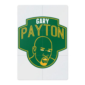 Магнитный плакат 2Х3 с принтом Gary Payton в Тюмени, Полимерный материал с магнитным слоем | 6 деталей размером 9*9 см | basketball | nba | seattle | sonics | sport | баскетбол | нба | пэйтон | сиэтл | соникс | спорт