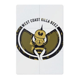 Магнитный плакат 2Х3 с принтом West Coast Killa Beez в Тюмени, Полимерный материал с магнитным слоем | 6 деталей размером 9*9 см | clan | east | ghostface | gza | hip hop | killer | method man | rap | rza | shaolin | west | wu tang | ву тэнг | нью йорк | пчела | рэп | хип хоп | шаолинь