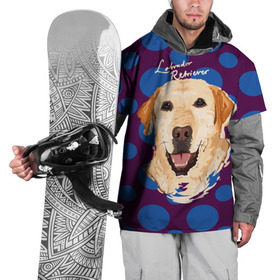 Накидка на куртку 3D с принтом Лабрадор Ретривер в Тюмени, 100% полиэстер |  | Тематика изображения на принте: animal | dog | labrador retriever | pet | puppy | арт | животные | лабрадор | пес | собаки