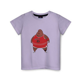 Детская футболка хлопок с принтом Fat Jordan в Тюмени, 100% хлопок | круглый вырез горловины, полуприлегающий силуэт, длина до линии бедер | basketball | bulls | chicago | jordan | michael | nba | sport | баскетбол | буллс | джордан | майкл | нба | спорт | чикаго