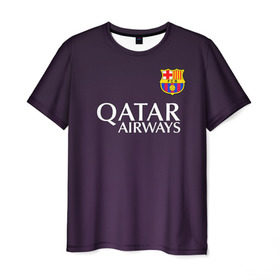 Мужская футболка 3D с принтом Barca Messi в Тюмени, 100% полиэфир | прямой крой, круглый вырез горловины, длина до линии бедер | barcelona | messi | барса | барселона | месси | футбол
