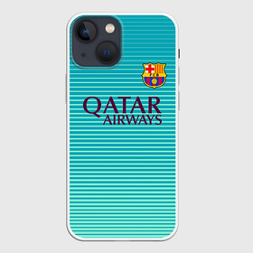 Чехол для iPhone 13 mini с принтом Aqua Barcelona в Тюмени,  |  | barcelona | барса | барселона | футбол