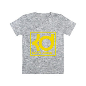 Детская футболка хлопок с принтом Kevin Durant в Тюмени, 100% хлопок | круглый вырез горловины, полуприлегающий силуэт, длина до линии бедер | Тематика изображения на принте: 