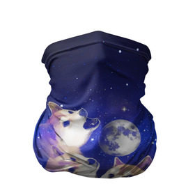 Бандана-труба 3D с принтом Космопес Хатико в Тюмени, 100% полиэстер, ткань с особыми свойствами — Activecool | плотность 150‒180 г/м2; хорошо тянется, но сохраняет форму | акита ину | взгляд | голова | звезды | космос | лай | луна | мем | пасть | пес | собака | хатико