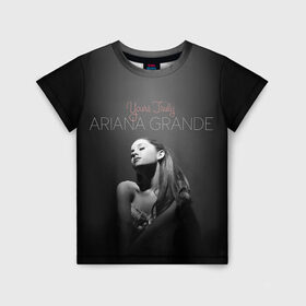 Детская футболка 3D с принтом Ariana Grande в Тюмени, 100% гипоаллергенный полиэфир | прямой крой, круглый вырез горловины, длина до линии бедер, чуть спущенное плечо, ткань немного тянется | ariana grande