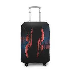 Чехол для чемодана 3D с принтом Ariana Grande в Тюмени, 86% полиэфир, 14% спандекс | двустороннее нанесение принта, прорези для ручек и колес | Тематика изображения на принте: ariana grande