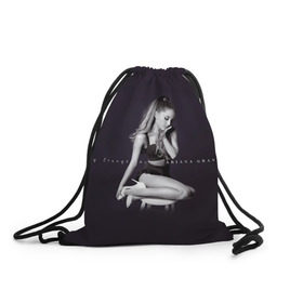Рюкзак-мешок 3D с принтом Ariana Grande в Тюмени, 100% полиэстер | плотность ткани — 200 г/м2, размер — 35 х 45 см; лямки — толстые шнурки, застежка на шнуровке, без карманов и подкладки | Тематика изображения на принте: ariana grande