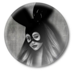 Значок с принтом Ariana Grande в Тюмени,  металл | круглая форма, металлическая застежка в виде булавки | ariana grande