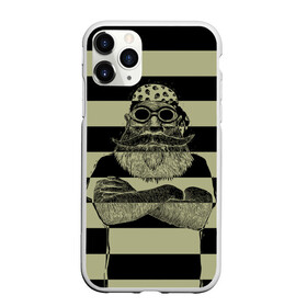 Чехол для iPhone 11 Pro матовый с принтом Old Hipster в Тюмени, Силикон |  | bandana | beard | bike | biker | hipster | moto | motorcyclist | old hipster | skulls | байк | байкер | бондана | борода | мото | мотоциклист | очки | хипстер | черепа