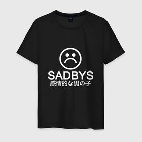 Мужская футболка хлопок с принтом Sad Boys (Logo) в Тюмени, 100% хлопок | прямой крой, круглый вырез горловины, длина до линии бедер, слегка спущенное плечо. | boy | boys | logo | sad