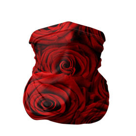Бандана-труба 3D с принтом Красные розы в Тюмени, 100% полиэстер, ткань с особыми свойствами — Activecool | плотность 150‒180 г/м2; хорошо тянется, но сохраняет форму | букет | красный | розы | цветы