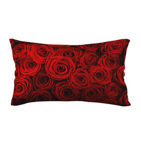Подушка 3D антистресс с принтом Красные розы в Тюмени, наволочка — 100% полиэстер, наполнитель — вспененный полистирол | состоит из подушки и наволочки на молнии | букет | красный | розы | цветы