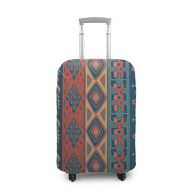 Чехол для чемодана 3D с принтом Этника Африки в Тюмени, 86% полиэфир, 14% спандекс | двустороннее нанесение принта, прорези для ручек и колес | kniting | pattern | вышивание | вышивка | колосок | одежда | рукоделие | текстуры | узоры | украшение | шитье | этнический