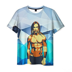 Мужская футболка 3D с принтом iggy pop в Тюмени, 100% полиэфир | прямой крой, круглый вырез горловины, длина до линии бедер | fatality | kismet | rock | rock and roll | игги поп