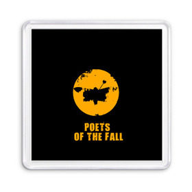 Магнит 55*55 с принтом poets of the fall в Тюмени, Пластик | Размер: 65*65 мм; Размер печати: 55*55 мм | poets of the fall | rock | альтернатива | музыка | поэты | рок | фины