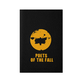 Обложка для паспорта матовая кожа с принтом poets of the fall в Тюмени, натуральная матовая кожа | размер 19,3 х 13,7 см; прозрачные пластиковые крепления | Тематика изображения на принте: poets of the fall | rock | альтернатива | музыка | поэты | рок | фины