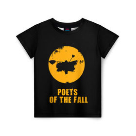 Детская футболка 3D с принтом poets of the fall в Тюмени, 100% гипоаллергенный полиэфир | прямой крой, круглый вырез горловины, длина до линии бедер, чуть спущенное плечо, ткань немного тянется | Тематика изображения на принте: poets of the fall | rock | альтернатива | музыка | поэты | рок | фины