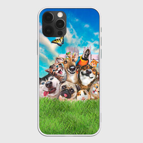 Чехол для iPhone 12 Pro Max с принтом Пет-селфи в Тюмени, Силикон |  | pet | вери | кот | лягушка | мопс | морская свинка | пет селфи | попугай | селфи | хаски | хомяк