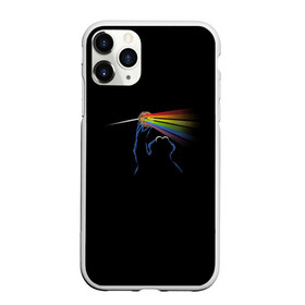 Чехол для iPhone 11 Pro матовый с принтом Pink Floyd Cookie Monster в Тюмени, Силикон |  | Тематика изображения на принте: монстр | печеньки | улица сезам