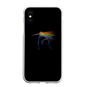 Чехол для iPhone XS Max матовый с принтом Pink Floyd Cookie Monster в Тюмени, Силикон | Область печати: задняя сторона чехла, без боковых панелей | Тематика изображения на принте: монстр | печеньки | улица сезам