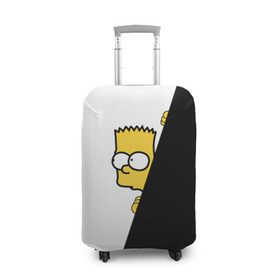 Чехол для чемодана 3D с принтом Барт в Тюмени, 86% полиэфир, 14% спандекс | двустороннее нанесение принта, прорези для ручек и колес | барт | гомер | симпсоны