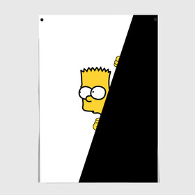 Постер с принтом Барт в Тюмени, 100% бумага
 | бумага, плотность 150 мг. Матовая, но за счет высокого коэффициента гладкости имеет небольшой блеск и дает на свету блики, но в отличии от глянцевой бумаги не покрыта лаком | барт | гомер | симпсоны