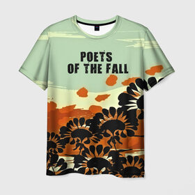 Мужская футболка 3D с принтом Poets of the fall в Тюмени, 100% полиэфир | прямой крой, круглый вырез горловины, длина до линии бедер | Тематика изображения на принте: rock | альтернатива | музыка | поэты