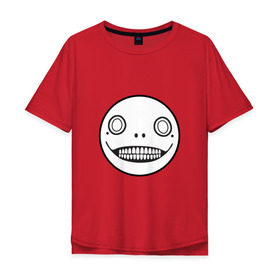 Мужская футболка хлопок Oversize с принтом Nier automata в Тюмени, 100% хлопок | свободный крой, круглый ворот, “спинка” длиннее передней части | nier automata
