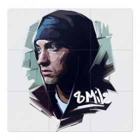 Магнитный плакат 3Х3 с принтом Eminem в Тюмени, Полимерный материал с магнитным слоем | 9 деталей размером 9*9 см | 