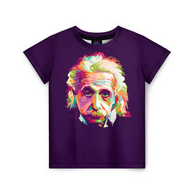 Детская футболка 3D с принтом Альберт Эйнштейн в Тюмени, 100% гипоаллергенный полиэфир | прямой крой, круглый вырез горловины, длина до линии бедер, чуть спущенное плечо, ткань немного тянется | albert einstein | идея | интеллект | искусство | наука | открытие | прикол | профессор | ум | учёный | юмор