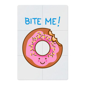 Магнитный плакат 2Х3 с принтом Укуси меня в Тюмени, Полимерный материал с магнитным слоем | 6 деталей размером 9*9 см | Тематика изображения на принте: bart | donut | food | homer | simpsons | аппетит | барт | гомер | еда | мультфильм | пончик | симпсоны | сладкий