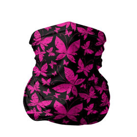 Бандана-труба 3D с принтом Розовые бабочки в Тюмени, 100% полиэстер, ткань с особыми свойствами — Activecool | плотность 150‒180 г/м2; хорошо тянется, но сохраняет форму | butterflies | pink | бабочки | красота | крылья | нежность | орнамент | розовый | узор