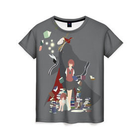 Женская футболка 3D с принтом Невеста чародея в Тюмени, 100% полиэфир ( синтетическое хлопкоподобное полотно) | прямой крой, круглый вырез горловины, длина до линии бедер | the magicians bride