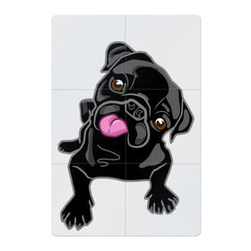 Магнитный плакат 2Х3 с принтом Забавный мопсик в Тюмени, Полимерный материал с магнитным слоем | 6 деталей размером 9*9 см | Тематика изображения на принте: animal | dog | pet | pug | puppy | арт | животные | милые | мопс | пес | собаки | французский бульдог