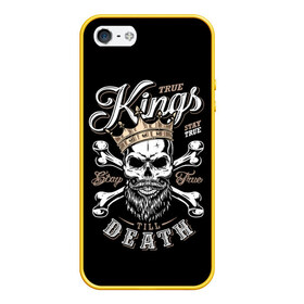 Чехол для iPhone 5/5S матовый с принтом Kings death в Тюмени, Силикон | Область печати: задняя сторона чехла, без боковых панелей | Тематика изображения на принте: beard | bones | crown | death | halloween | hell | king | kings death | mustache | skull | ад | борода | король | корона | кости | ужас | усы | хэллоуин | череп | эмблема