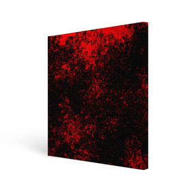 Холст квадратный с принтом Брызги красок(red style) в Тюмени, 100% ПВХ |  | abstraction | color | paint | spray | tie dye | абстракция | брызги красок | всплеск красок | капли красок | текстуры