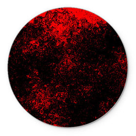 Коврик круглый с принтом Брызги красок(red style) в Тюмени, резина и полиэстер | круглая форма, изображение наносится на всю лицевую часть | abstraction | color | paint | spray | tie dye | абстракция | брызги красок | всплеск красок | капли красок | текстуры