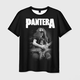 Мужская футболка 3D с принтом Pantera #2 в Тюмени, 100% полиэфир | прямой крой, круглый вырез горловины, длина до линии бедер | Тематика изображения на принте: anselmo | darel | darell | darrel | darrell | dimebag | pantera | phil | ансельма | ансельмо | даймбег | даймбэг | дарел | дарелл | даррел | даррелл | даррэл | дарэл | дарэлл | пантера | фил