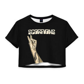 Женская футболка 3D укороченная с принтом Scorpions в Тюмени, 100% полиэстер | круглая горловина, длина футболки до линии талии, рукава с отворотами | scorpions | клаус майне
рудольф шенкер | маттиас ябс | микки ди | павел мончивода | скорпионы