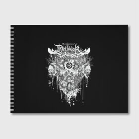 Альбом для рисования с принтом Metalocalypse (dethklok) в Тюмени, 100% бумага
 | матовая бумага, плотность 200 мг. | metalocalypse (dethklok)