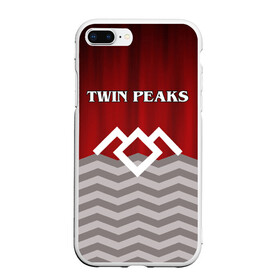 Чехол для iPhone 7Plus/8 Plus матовый с принтом Twin Peaks в Тюмени, Силикон | Область печати: задняя сторона чехла, без боковых панелей | twin peaks | арт | лого | полосы | сериал | твин пикс | текстура | фильмы